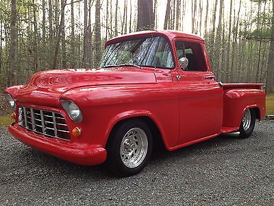 Chevrolet : Other Pickups 3100 Series 1955 tubbed 4 link coil over 4 wheel disc dependable driver classic