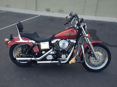 Harley-Davidson : Dyna 1997 red harley davidson dyna fxds convertible 8700 miles