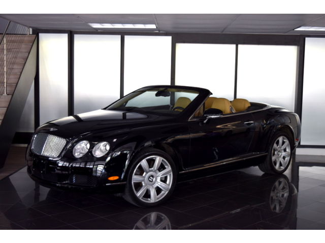 Bentley : Continental GT GTC 2007 bentley continental gtc black tan only 16 k miles navigation rear camera