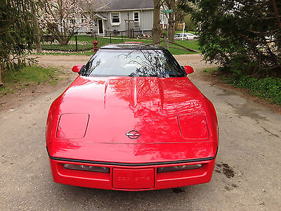 Chevrolet : Corvette Tune Port Injection 1987 red chevy chevrolet corvette 38028 miles removable glass top tan interior