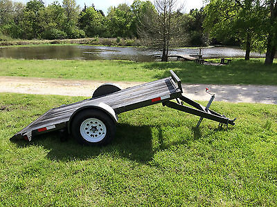 5x10 TILT Utility Trailer Flat Bed Motorcycle ATV UTV Lawn Care 5'x10' Cargo