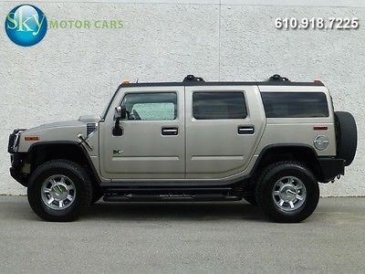 Hummer : H2 Base Sport Utility 4-Door 4 x 4 1 sc pkg moonroof navi air suspension chrome pkg rear dvd 6 passenger