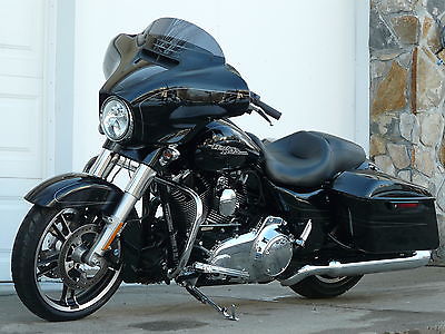 Harley-Davidson : Touring 2014 used black harley davidson street glide special flhxs abs premium audio