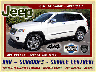 Jeep : Grand Cherokee Overland 4WD - ONE OWNER - TRADE IN NAVIGATION-BKUP CAM-SUNROOFS-HEATED/COOLED BROWN LEATHER-GOODYEARS-20