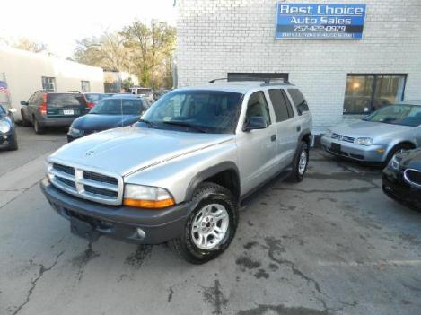 2003 Dodge Durango Sport 4x4 Clean Family SUV We Financing!!! - Best Choice Auto Sales, Virginia Beach Virginia