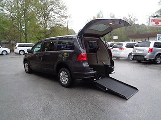 Volkswagen : Routan handicap wheelchair accessible van 2012 black handicap wheelchair accessible van