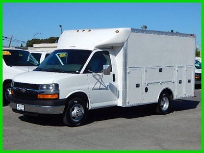 Chevrolet : Express Used 2003 Chev 3500 12' Utility Parcel Plumber's Truck Dual Rear Wheels 6.0L Gas