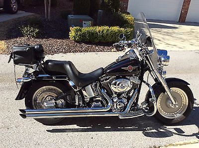 Harley-Davidson : Softail 2002 harley davidson fatboy excellent condition chrome customs must see