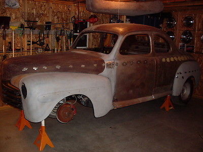 Ford : Other Deluxe 1948 ford deluxe business coupe restoration project rat rod hot rod