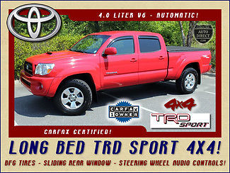 Toyota : Tacoma Double Cab Long Bed 4X4 TRD SPORT 1 owner upgraded wheels bfg tires steering wheel audio controls tonneau tow pkg