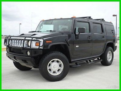 Hummer : H2 4X4 LOADED!!! BLACK OVER GRAY LEATHER 3RD SEAT GPS 2004 hummer h 2 suv 6.0 l v 8 4 x 4 black over gray 3 rd row seat clean title