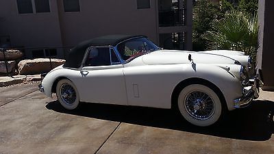 Jaguar : XK leather 1960 jag 150 drop head matching numbers automatic nice example of this car