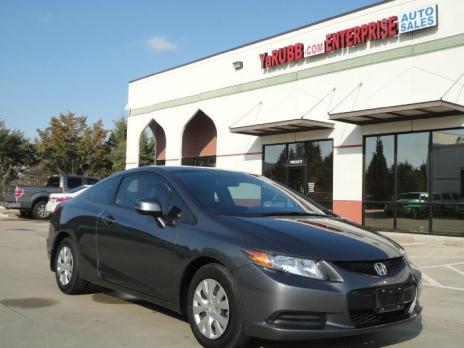 2012 Honda Civic Cpe 2dr Auto LX 1 Owner 38k mi CARFAX Cert Non Smoker Fctry Wrnty