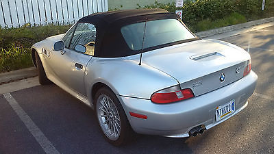 BMW : Z3 3.0i Convertible 2-Door Silver Convertible, Black Leather Interior, 6 Cyl, Automatic, only 64,000 miles