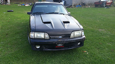 Ford : Mustang GT 1990 ford mustang gt 5.0 5 spd black interior rust free has upgrades foxbody lx