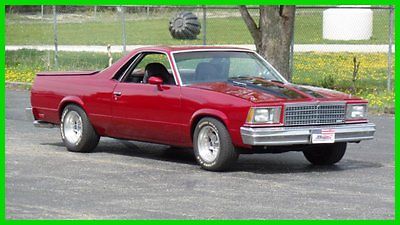 Chevrolet : El Camino CANDY APPLE RED SHOW CAR 1979 candy apple red show car el camino chevrolet