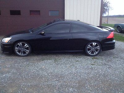 Honda : Accord exl 2006 black v 6 honda accord coupe excellent condition leather heated seat
