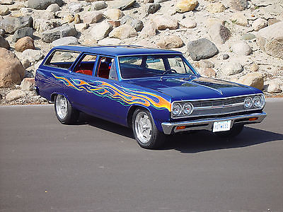 Chevrolet : Chevelle Wagon 1965 chevelle wagon hot rod family car show cruiser