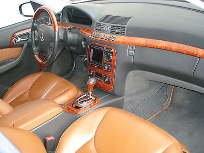 Mercedes-Benz : S-Class GARAGE KEPT! 2001 mercedes s 500 designo 1 owner 64 k fl car espresso orange interior mint