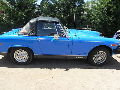 MG : Midget convertible 1978 blue mg midget for restoration