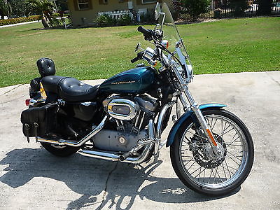 Harley-Davidson : Sportster 2004 harley davidson sportster 883 very low milage garage kept nice blue color