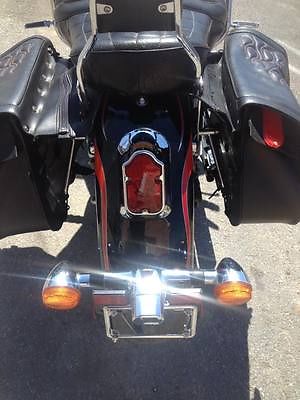 Honda : Shadow Custom Seat & taillight,Saddlebags w/stitched flames,Cobra Pipes, Batwing Faring