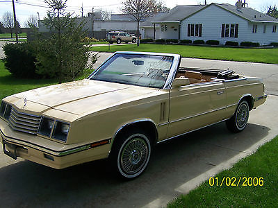 Dodge : Other 600 1985 dodge 600 convertible