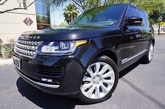 Land Rover : Range Rover Supercharged SC Full Size 14 black navigation backup cam rear entertainment pano roof 21 wheels v 8 wow