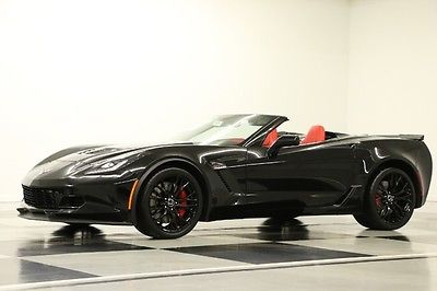 Chevrolet : Corvette Z06 3LZ SUPERCHARGED NAVIGATION BLACK CONVERTIBLE NEW GPS RED HEATED COOLED RED LEATHER HEAD UP AUTOMATIC 6.2L V8 AUTO NO DOC FEES