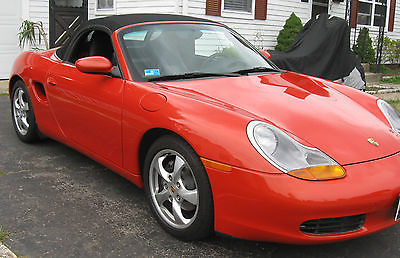 Porsche : Boxster Roadster Convertible 2-Door 2000 porsche boxster convertible rare zanzibar red color sport option low mi