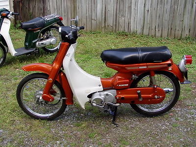 Yamaha : Other 1972 yamaha u 7 e 75 cc motorcycle scooter 636 original miles very nice w nos part