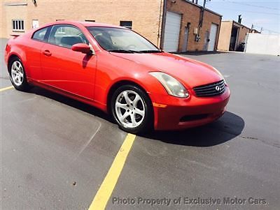 Infiniti : G35 2dr Coupe Automatic w/Leather 2 dr coupe automatic w leather automatic gasoline 3.5 l v 6 cyl red