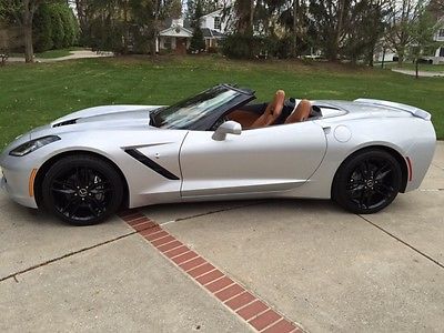 Chevrolet : Corvette 3LT 2015 corvette convertible loaded with 3 lt sport exhaust paddle shifters