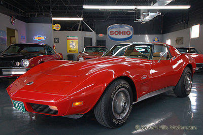 Chevrolet : Corvette #'s Match LOW MILES, Red/Saddle, AWESOME DRIVER, A/C, PS, PB, PW, P02, 173 Photos & Video