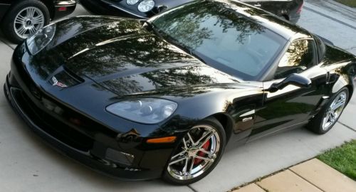Chevrolet : Corvette black /magnolia corvette zo6 2008 3lz premium option 3,985 miles