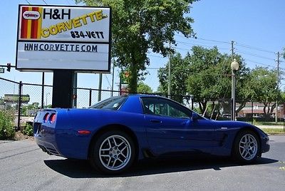 Chevrolet : Corvette ELECTRON BLUE Z06 17,381 Miles 2003 electron blue z 06 6 speed 405 hp 17 381 miles