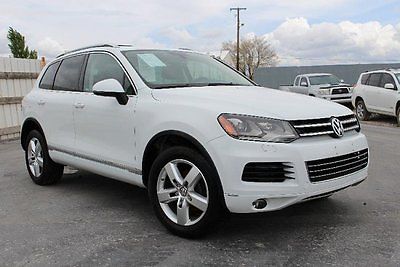 Volkswagen : Touareg TDI LUX 2012 volkswagen touareg tdi lux turbodiesel repairable fixable wrecked damaged