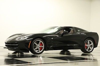 Chevrolet : Corvette 3LT STINGRAY NAVIGATION BLACK COUPE BROWNSTONE NAV HEATED COOLED HEAD UP EXHAUST BLUETOOTH MEMORY AUTO BOSE BROWN LIKE NEW USED