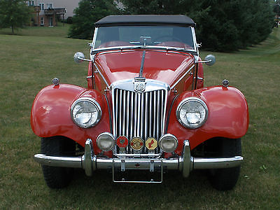 MG : T-Series ROADSTER TITLED 1955    MG-TF RED ROADSTER