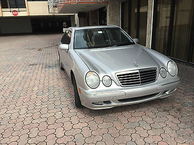 Mercedes-Benz : E-Class silver 2001 silver original owner 71500 miles all records gps sunroof