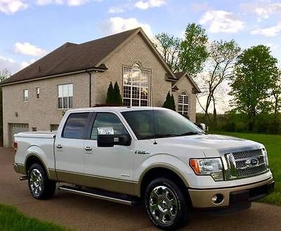 Ford : F-150 LARIAT 2011 ford f 150 crew ecoboost leather navigation sunroof heated cooled seats