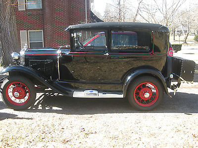 Ford : Model A Tudor Sedan 1930 ford model a tudor sedan with model b motor recent restoration
