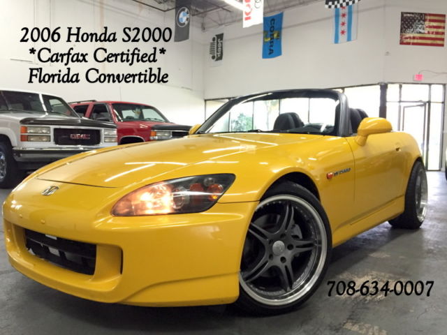 Honda : S2000 6 spd. Convertible 2006 honda s 2000 carfax certified florida convertible