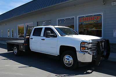 Chevrolet : Silverado 3500 HD 4 Door Flatbed Flatbed work truck. White color. Excellent condition. Low miles