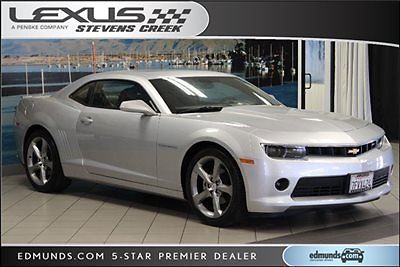 Chevrolet : Camaro 2dr Coupe LT w/2LT 2 dr coupe lt w 2 lt low miles automatic gasoline 3.6 l v 6 cyl silver ice metallic