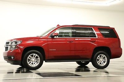Chevrolet : Tahoe 4X4 LEATHER SUNROOF CRYSTAL RED SUV 4WD LIKE NEW USED HEATED 14 15 REAR CAMERA REMOTE START BOSE 1 OWNER LOW MILES 5.3L