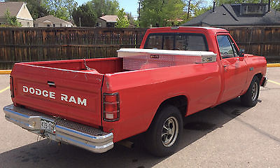 Dodge : Ram 1500 n/a 1987 dodge ram 150 2 wd 318 long bed 4 sp manual