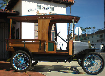 Ford : Model T DEPOT TRUCK Rare 1914 Ford Model T Pick Up Truck! Runs Nice.  FRAME OFF RESTORATION! WOODY