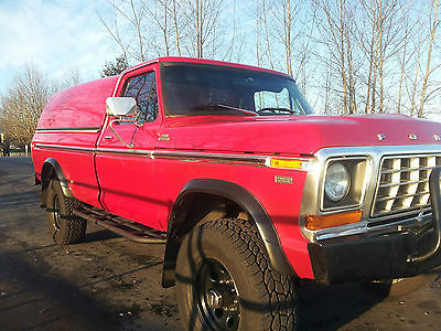 Ford : F-250 Chrome Trim 78 f 250 4 x 4 camper special 1 owner 25 years truck is rust free