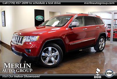 Jeep : Grand Cherokee RWD 4dr Overland RWD 4dr Overland Low Miles SUV Automatic Gasoline 5.7L 8 Cyl Inferno Red Crystal